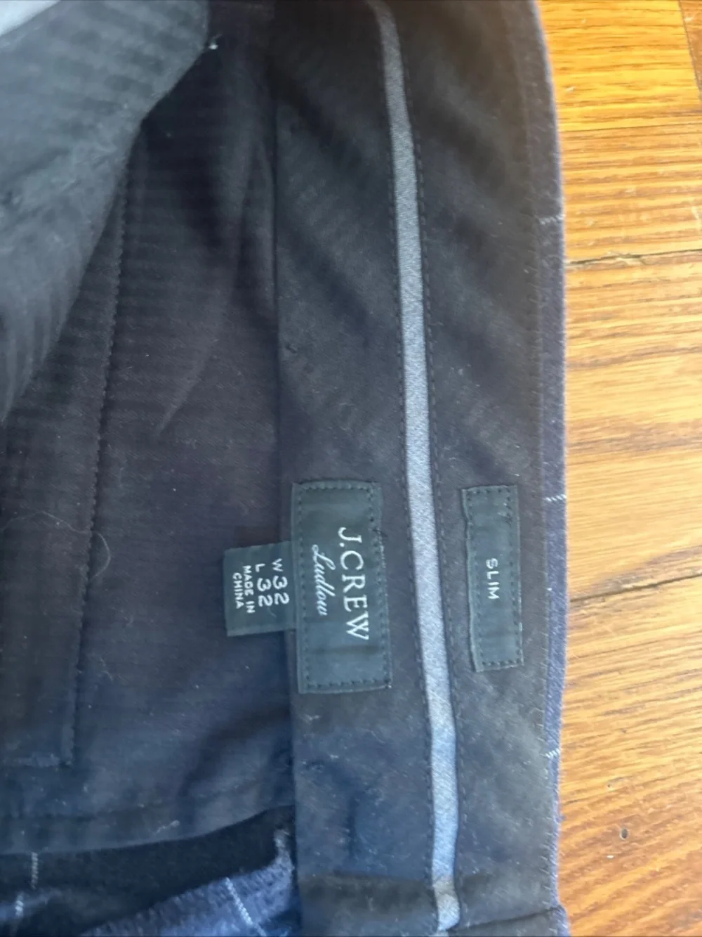 J.crew Ludlow slim wool flannel pant 32x29 navy blue